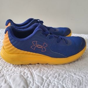 UNDER ARMOUR Boys OutHustle Blue & Yellow Sneakers, Shoes